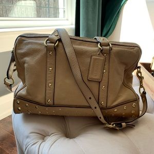Tan Leather Coach Bag